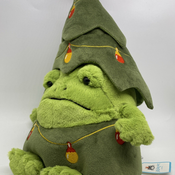 JELLYCAT CHRISTMAS TREE RICKY RAIN FROG New Plush Collectible Toy Gift Authentic - Picture 2 of 12
